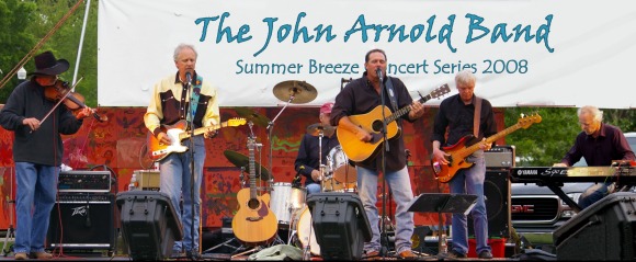 John Arnold Band onstage at the Summer Breeze concert series